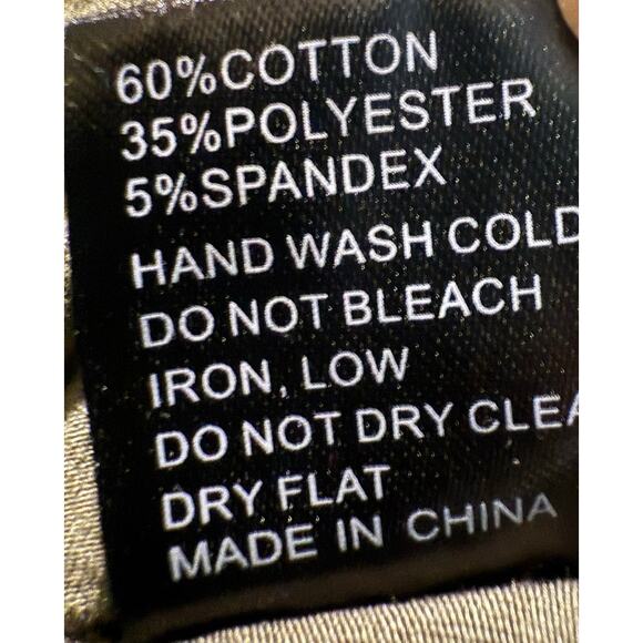 POL Embroidered Boho Tunic Top, Olive Green Peasant Tassel Tie Festival, Small - Picture 8 of 8